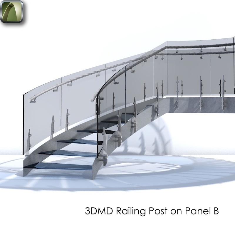 Ringhiera 3D - Post on Panel B